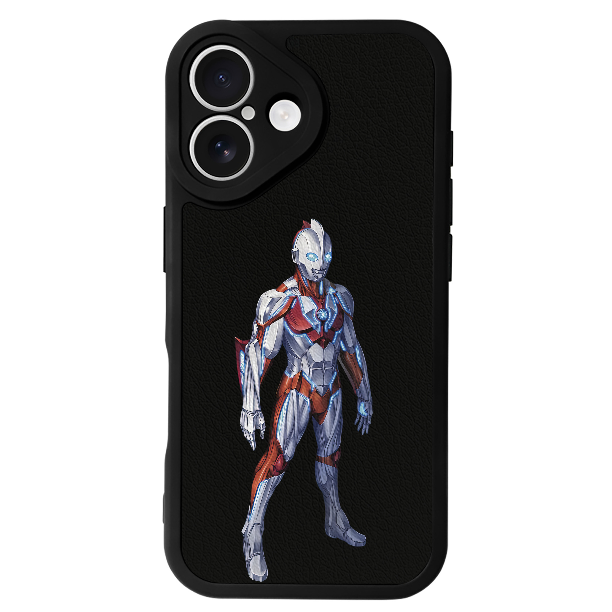 （画像用） ウルトラマン Ultraman 【iPhone 16シリーズ対応】シリコンスマホケース（レザー調） 材質：シリコン
